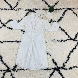 Long sleeve shirt dress